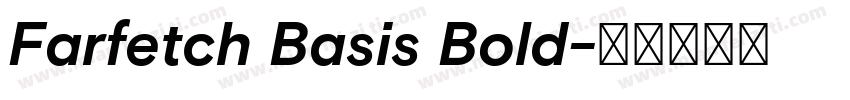 Farfetch Basis Bold字体转换